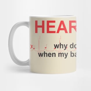 Heartbeat kiss Mug